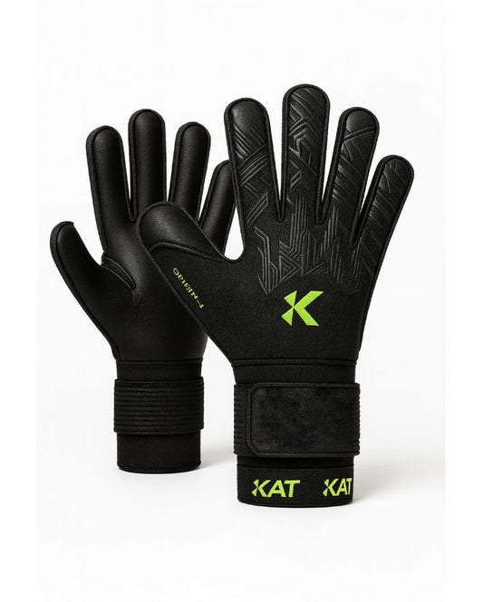 KAT Gloves – Origin 1 (Black & Green) | Elite Goalkeeper Gloves